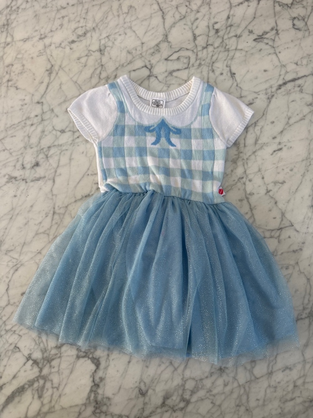 Wizard of Oz 5T Dorothy Dress Knit Tulle